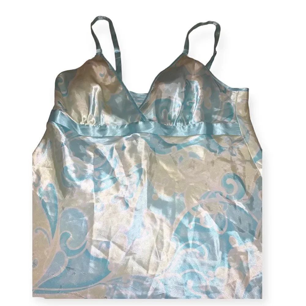 Vintage y2k sateen swirl slip dress - Picture 3 of 4